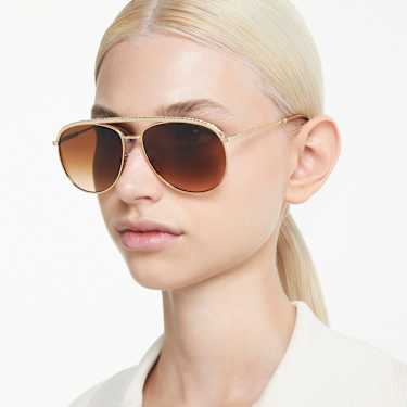 Lunettes de soleil, Style pilote, SK7005, Marron - Swarovski, 5679666