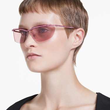 Gafas de sol, Forma rectangular, SK7001, Rosas - Swarovski, 5679902