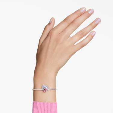 Idyllia Armreif, Muschel, Rosa, Rhodiniert - Swarovski, 5680298