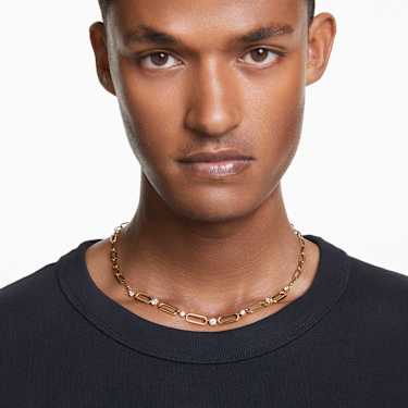 Collier Constella, Blanc, Placage de ton or - Swarovski, 5683354