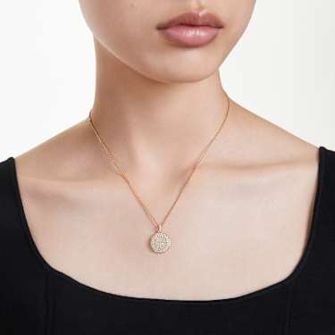 Meteora pendant, White, Gold-tone plated - Swarovski, 5683443