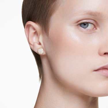 Sublima 스터드 이어링, 화이트, 골드 톤 플래팅 - Swarovski, 5683444