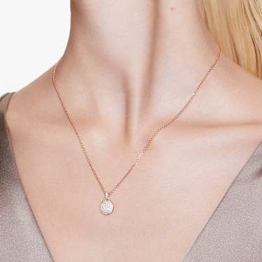 Sublima Anhänger, Weiß, Roségold-Legierungsschicht - Swarovski, 5683450