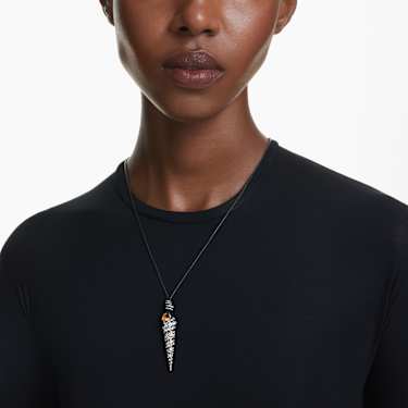Idyllia ペンダント, ラウンドカット, 貝, ホワイト, ミックスメタル仕上げ - Swarovski, 5684083