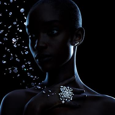 Bague Galaxy, Diamants créés en laboratoire 9,5 ct tw, Tailles variées, Or blanc 18 carats - Swarovski, 5684703