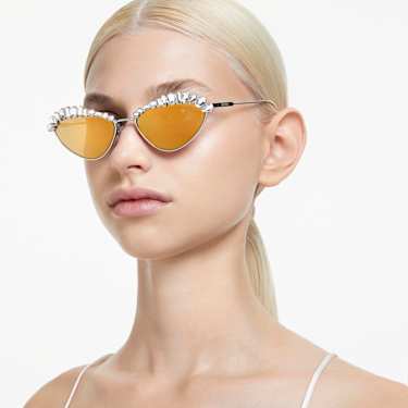 Occhiali da sole, Statement, Forma Cat-eye, SK7009, Tono dorato - Swarovski, 5686669