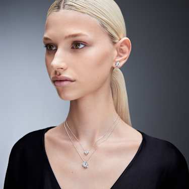 Galaxy Kolye Ucu, Laboratuvarda üretilmiş elmaslar 2 karat toplam ağırlık, Yuvarlak şekil, 18k beyaz altın - Swarovski, 5688868