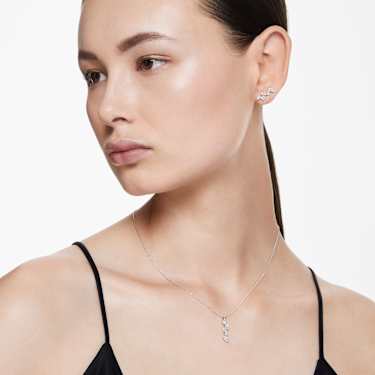 Galaxy 펜던트, 랩 그로운 다이아몬드 0.9ct tw, 믹스 쉐입, 18K 화이트 골드 - Swarovski, 5688869