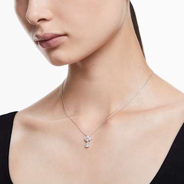 Galaxy pendant, Lab-grown diamonds 1 ct tw, Mixed cuts, 18K white gold - Swarovski, 5688870