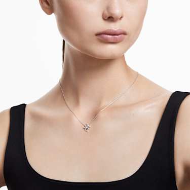 Galaxy 펜던트, 랩 그로운 다이아몬드 0.5ct tw, 라운드 쉐입, 18K 화이트 골드 - Swarovski, 5688871