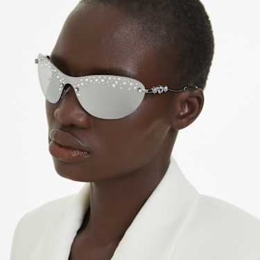 Sunglasses, Mask, Silver tone - Swarovski, 5691643