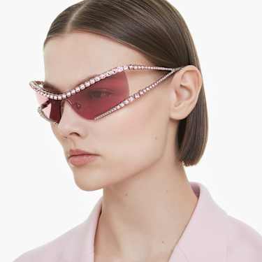 Occhiali da sole, Mascherina, Rosa - Swarovski, 5691649