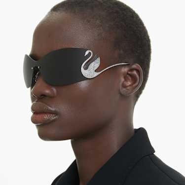 Sunglasses, Mask, Swan, SK7020, Grey - Swarovski, 5691705