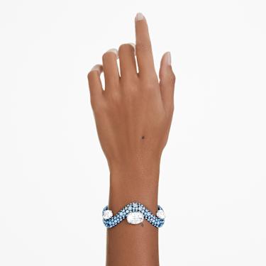 Sublima Armreif, Verschiedene Schliffe, Blau, Blaues Finish - Swarovski, 5692102