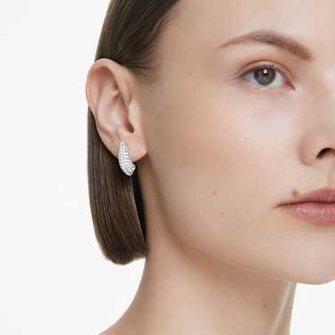 Sublima 드롭 이어링, 크리스털 펄, 라운드 컷, 스몰, 화이트, 로듐 플래팅 - Swarovski, 5692107