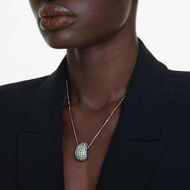 Sublima จี้สร้อยคอ, เจียระไนทรงกลม, หลากสี, เคลือบรูทีเนียม - Swarovski, 5692112
