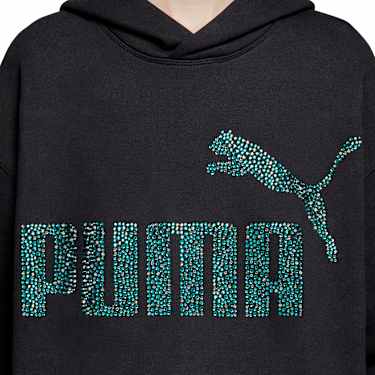 Bluza z kapturem PUMA, Czarna - Swarovski, 5692582