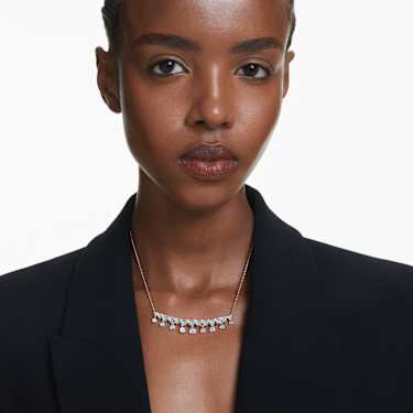 Verižica Idyllia, Mešani rezi, Snežinka, Bela, Prevleka iz rodija - Swarovski, 5692637