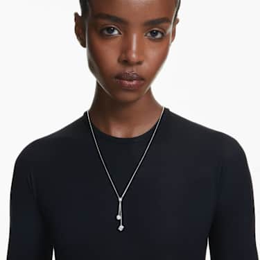 Dextera 펜던트, 라운드 컷, 스피어와 큐브, 화이트, 로듐 플래팅 - Swarovski, 5693207