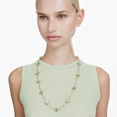 Chroma strandage, Octagon cut, Multicoloured, Gold-tone plated - Swarovski, 5695863