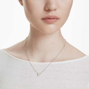 Imber 펜던트, 라운드 컷, 화이트, 로듐 플래팅 - Swarovski, 5696039