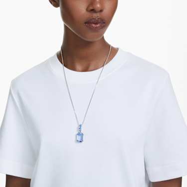 Obesek Millenia, Osmerokotni rez, Moder, Prevleka iz rodija - Swarovski, 5696518