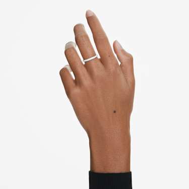 Eternity band ring, Lab-grown diamonds 0.75 ct tw, Round cut, 14K white gold - Swarovski, 5696979