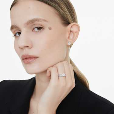 Anillo de banda Eternity, Diamantes creados en laboratorio (peso total de 0,4 quilate), Forma redonda, Oro blanco de 18 quilates - Swarovski, 5697717