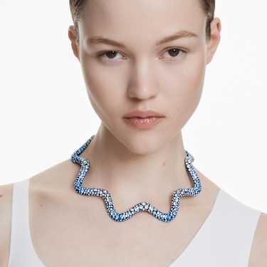 Gargantilla Sublima, Tallas mixtas, Azul, Acabado en azul - Swarovski, 5699521