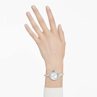 Dextera asymmetric 腕表, 瑞士制造, 金属手链, 银色, 不锈钢 - Swarovski, 5700996