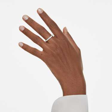 Bague Matrix Vittore, Taille ronde, Blanche, Finition argentée - Swarovski, 5705604