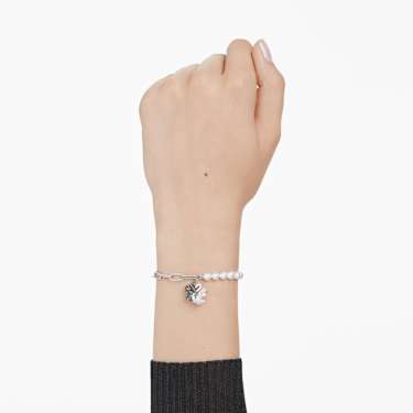 Swan 브레이슬릿, 크리스털 펄, 스완, 블랙, 믹스 메탈 피니시 - Swarovski, 5705720