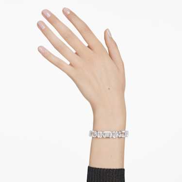 完売 Millenia Tennis plated Rhodium White, cut, Octagon bracelet, アクセサリー