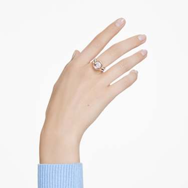 Chroma 링, 쿠션 컷, 멀티컬러, 18K 골드 피니시 - Swarovski, 5706307