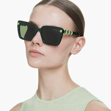 Gafas de sol, Forma cuadrada, SK6032, Verdes - Swarovski, 5706555