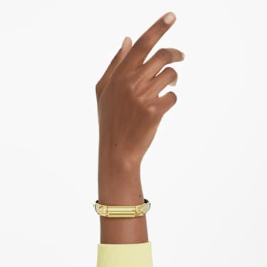 Bracelet-jonc Lucent, Jaune, Placage de ton or - Swarovski, 5708778