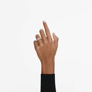 Eternity band ring, Lab-grown diamonds 0.2 ct tw, Round shape, 14K white gold - Swarovski, 5710589