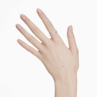 Anello Hyperbola, Taglio misto, Bianco, Mix di finiture - Swarovski, 5714162