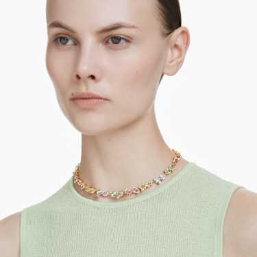 Gema Halskette, Verschiedene Schliffe, Mehrfarbig, 18K Goldbeschichtet - Swarovski, 5714836