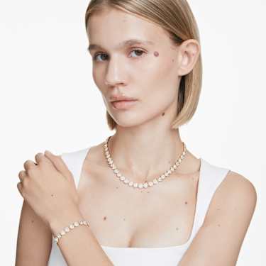 Una Angelic เซ็ต, เจียระไนทรงกลม, เขียว, เคลือบโทนสีทอง - Swarovski, 5720506