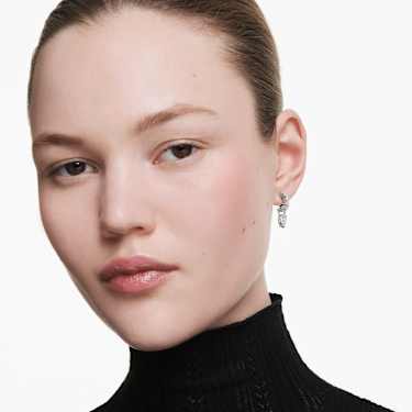 Mesmera set, Pear cut, Round cut, White, Rhodium plated - Swarovski, 5723197