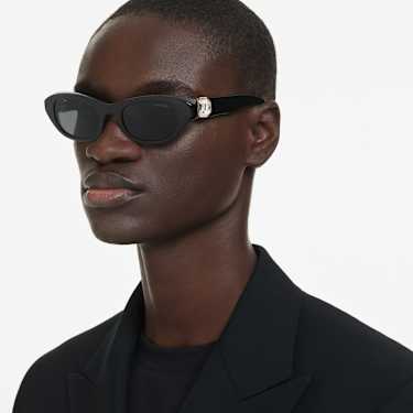 Gafas de sol, Talla cojín, Negras - Swarovski, 5724502