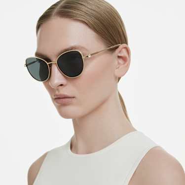 Sonnenbrille, Cat-eye-Form, Grau - Swarovski, 5724504