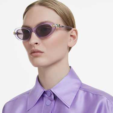 Sunglasses, Oval shape, Purple - Swarovski, 5724508