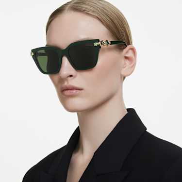 Sonnenbrille, Quadratische Form, Grün - Swarovski, 5724509