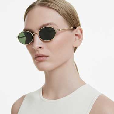 Sunglasses, Oval shape, Green - Swarovski, 5724511