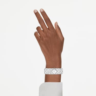 Curiosa Bangle watch, Crystal bracelet, Silver tone, Stainless steel - Swarovski, 5724515