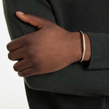 Dextera armband, Achthoekige vorm, Ronde slijpvorm, Wit, Goudkleurige toplaag - Swarovski, 5724580