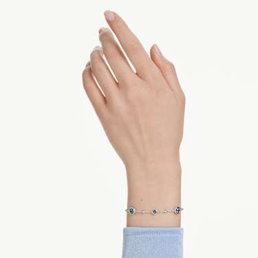 Imber Armband, Rundschliff, Blau, Rhodiniert - Swarovski, 5730679