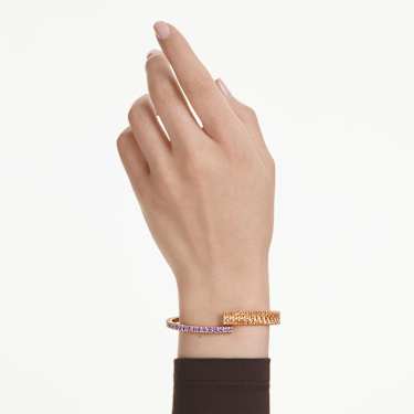 Matrix bangle, Mixed cuts, Multicolored, Gold-tone plated - Swarovski, 5731048